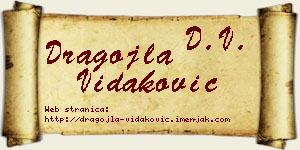 Dragojla Vidaković vizit kartica